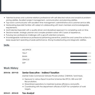 1784 - Semi Qualified Professional