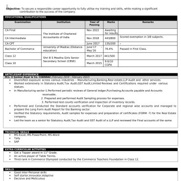 1687 - Semi Qualified Professional