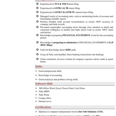 1291 - Junior Accountant