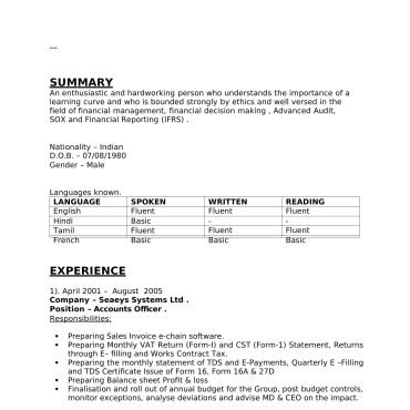 1289 - Junior Accountant