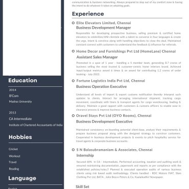 1527 - Business development Executive