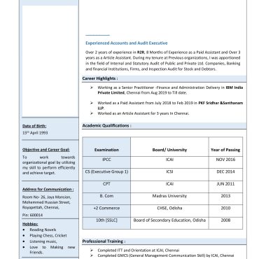 1775 - Semi Qualified Professional