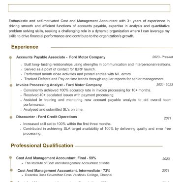 637-CWA / CS Experienced