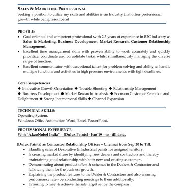 133-Territory Sales Officer