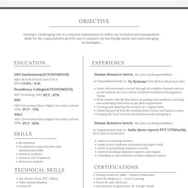 454-HR cum Recruitment and Admin Executive