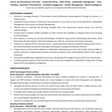 1830 - HR Cum Recruitment and Admin Executive