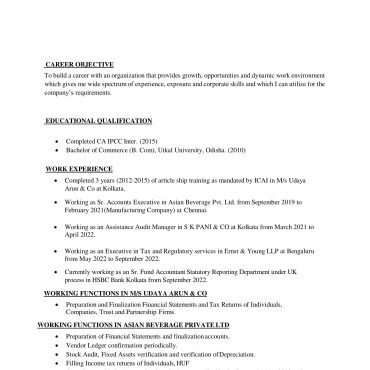 1769 - Semi Qualified Professional