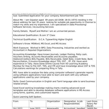 1254 - Junior Accountant