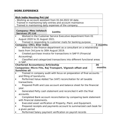 1422 - Junior Accountant