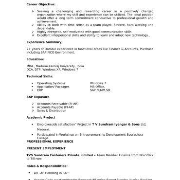 736-Business Administration Experienced