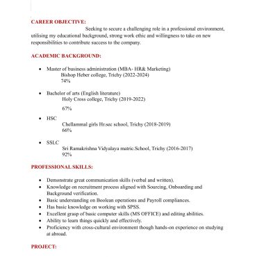 1851 - Business Administration Experienced