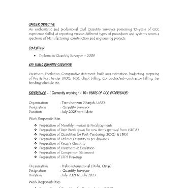 1856 - Business Administration Experienced