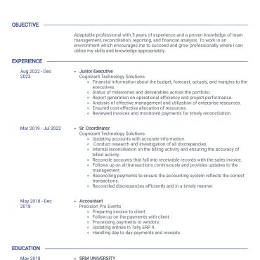 1069 - Junior Accountant