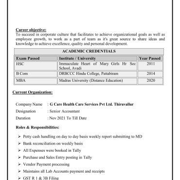 1068 - Junior Accountant