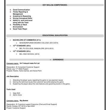 192-Customer support Executive