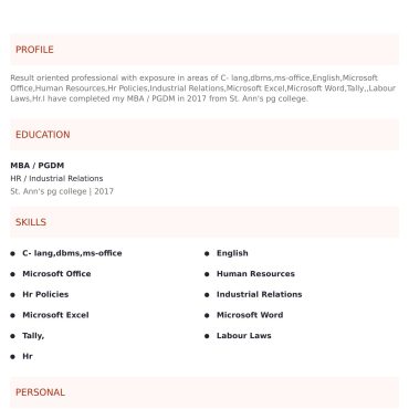 527-HR cum Recruitment and Admin Executive