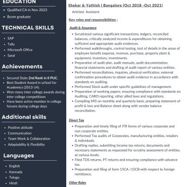 314-Semi Qualified Professional