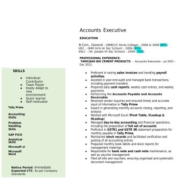 1197 - Junior Accountant