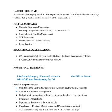 1725 - Semi Qualified Professional