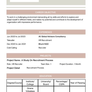 513-HR cum Recruitment and Admin Executive