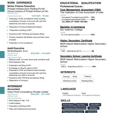 795-Semi Qualified Professional