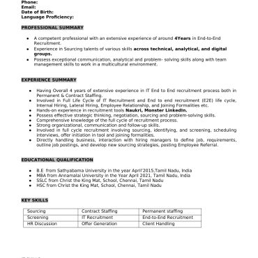 447-HR cum Recruitment and Admin Executive