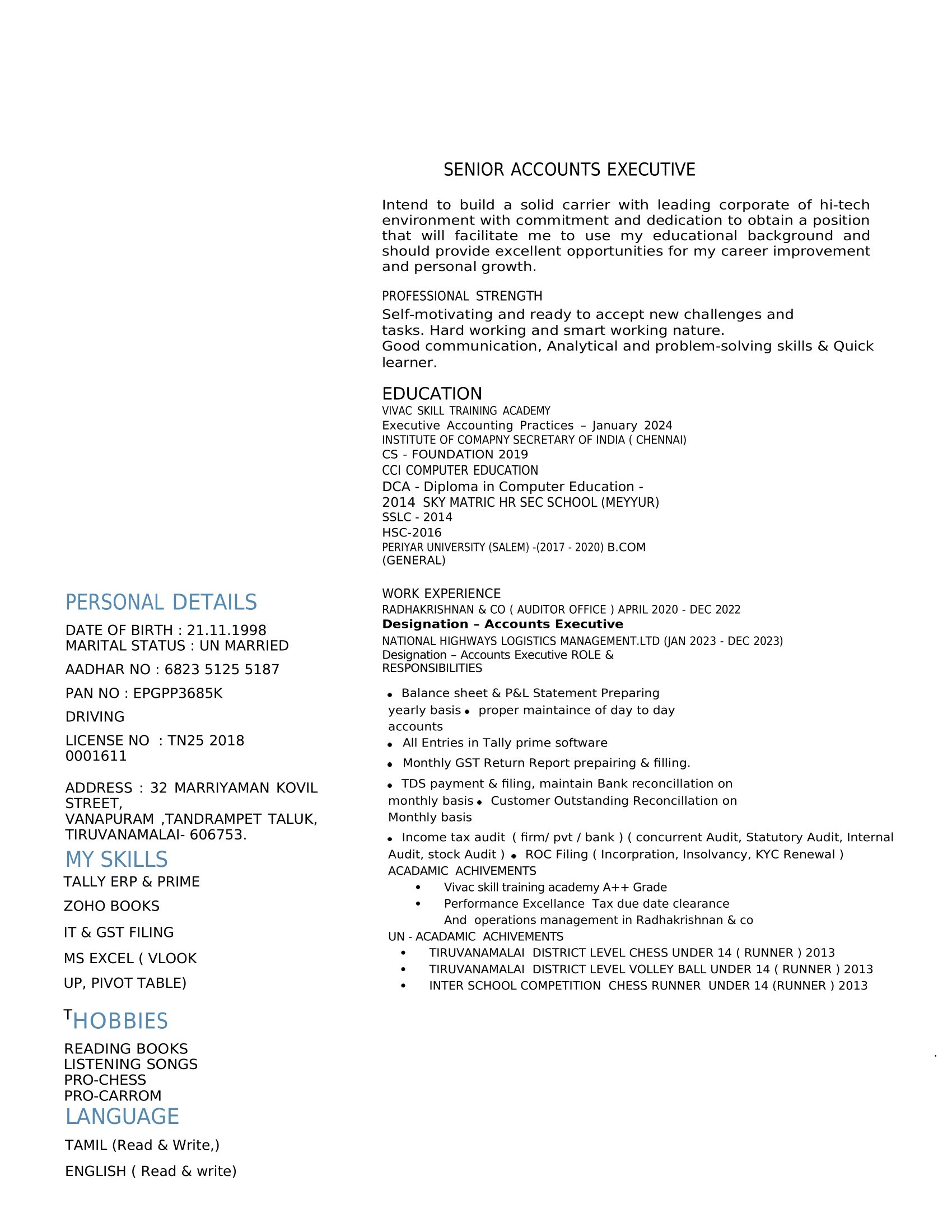 1047 - Senior Accountant