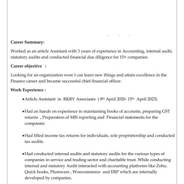 902-Semi Qualified Professional