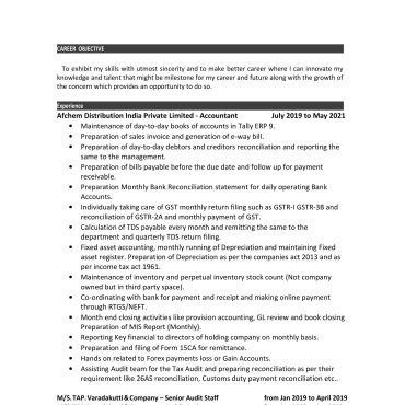 1721 - Semi Qualified Professional