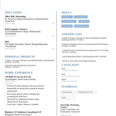 1822 - HR Cum Recruitment and Admin Executive