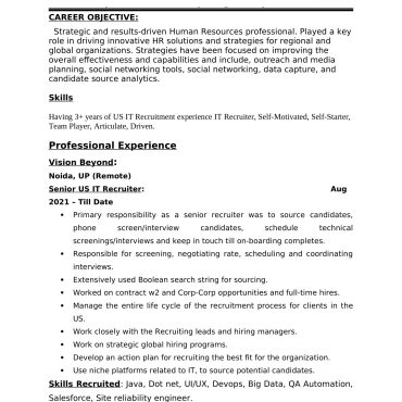 3011 - HR Cum Recruitment and Admin Executive