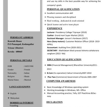 1400 - Junior Accountant