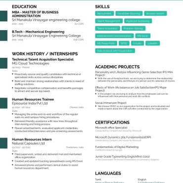 1815 - HR Cum Recruitment and Admin Executive