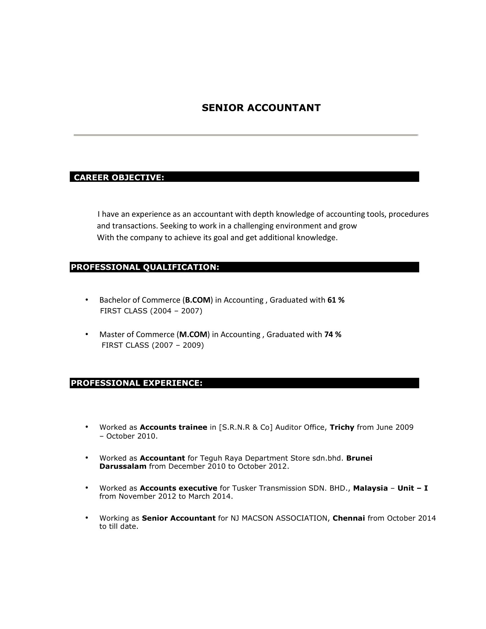 1034 - Senior Accountant