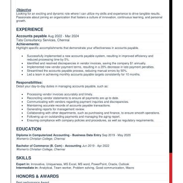 1394 - Junior Accountant