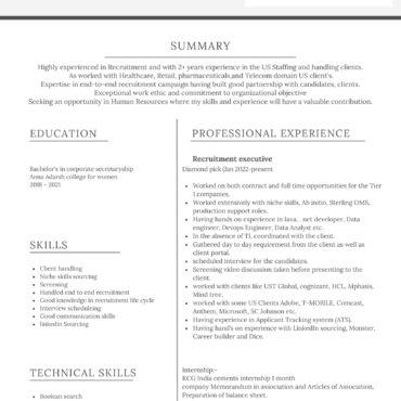 2043-HR Cum Recruitment and Admin Executive