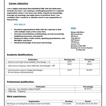 230-Semi Qualified Professional