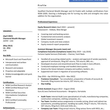 1693 - Semi Qualified Professional