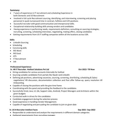 2011-HR Cum Recruitment and Admin Executive