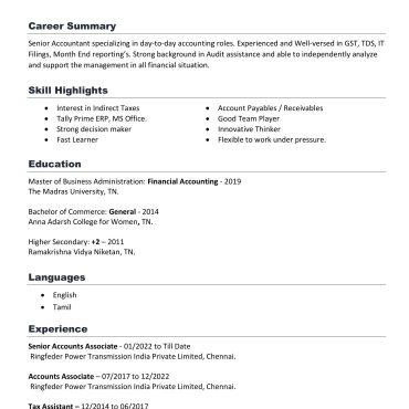 568-Bussiness Administration Experienced