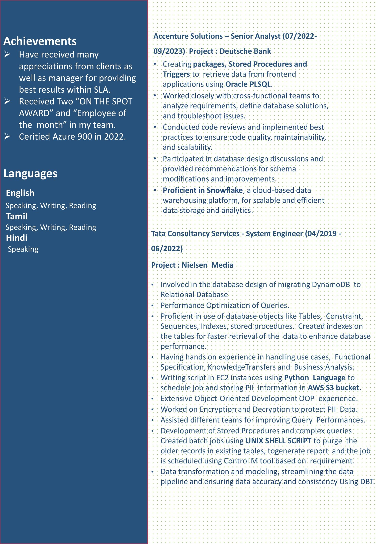 2113-PL/SQL Developer – Srisattva Group