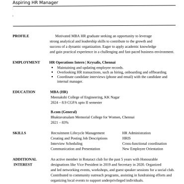 419-HR cum Recruitment and Admin Executive