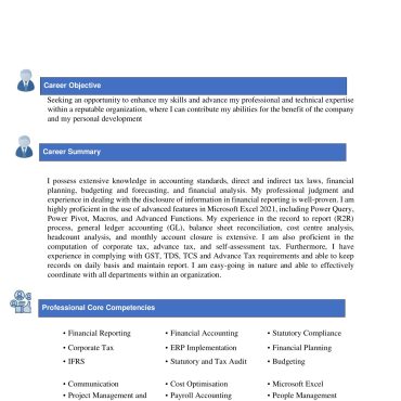 942-Chartered Accountant Experienced
