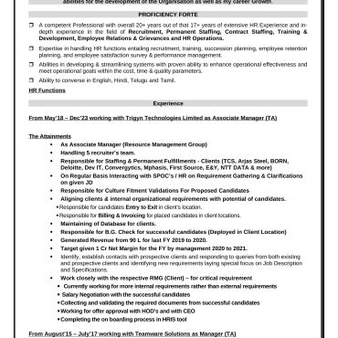 11896 - HR cum Recruitment and Admin Executive