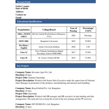 12496 - HR cum Recruitment and Admin Executive