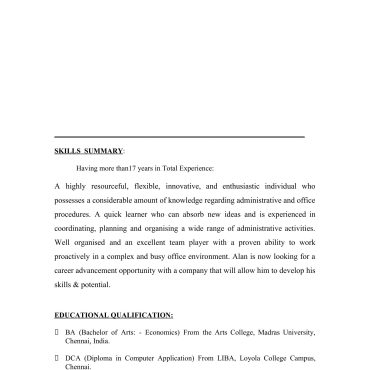 11902 - HR cum Recruitment and Admin Executive