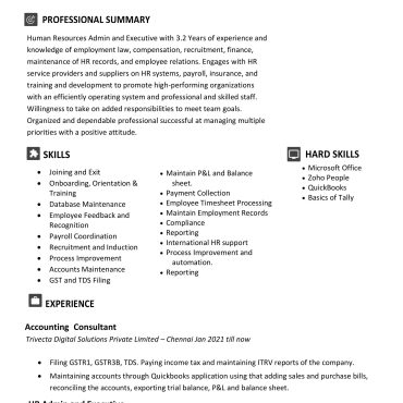 12025 - HR cum Recruitment and Admin Executive
