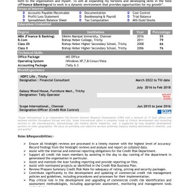 11923 - Business Administration Experienced