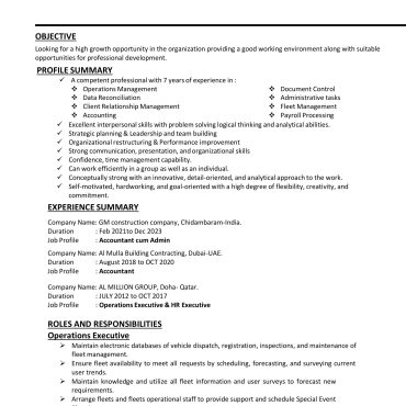 12125 - Operations Executive