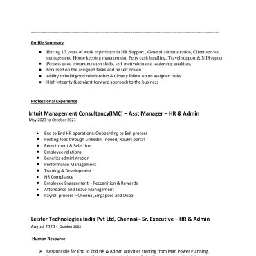 12128 - HR cum Recruitment and Admin Executive